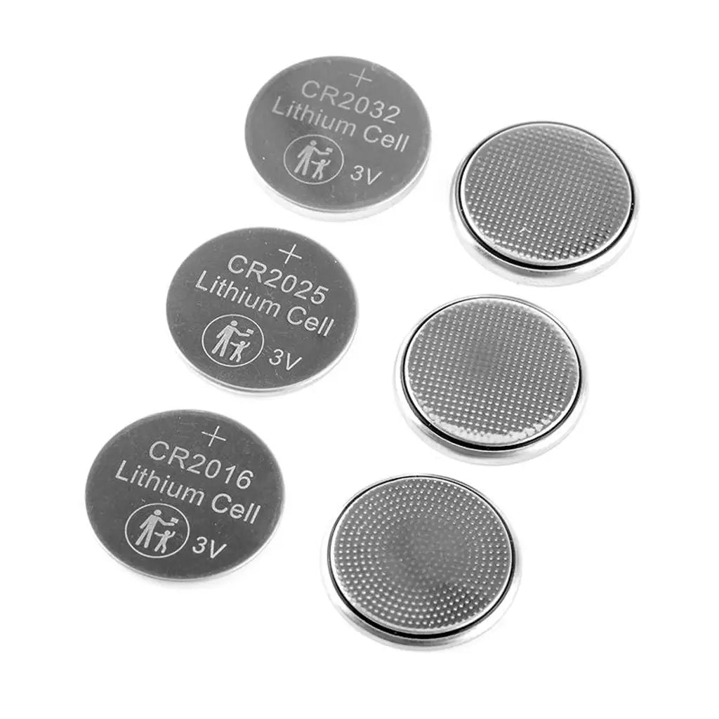 SAS Lithium Button Coin Battery Assorted Sizes CR2032 CR2025 CR2016 3V 6Pk 255276