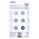 SAS Lithium Button Coin Battery Assorted Sizes CR2032 CR2025 CR2016 3V 6Pk 255276