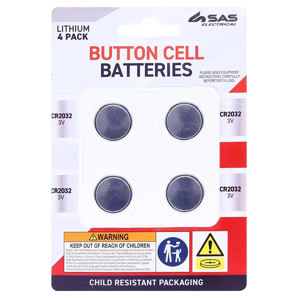 SAS Lithium Button Coin Battery CR20323V 4Pk 255269