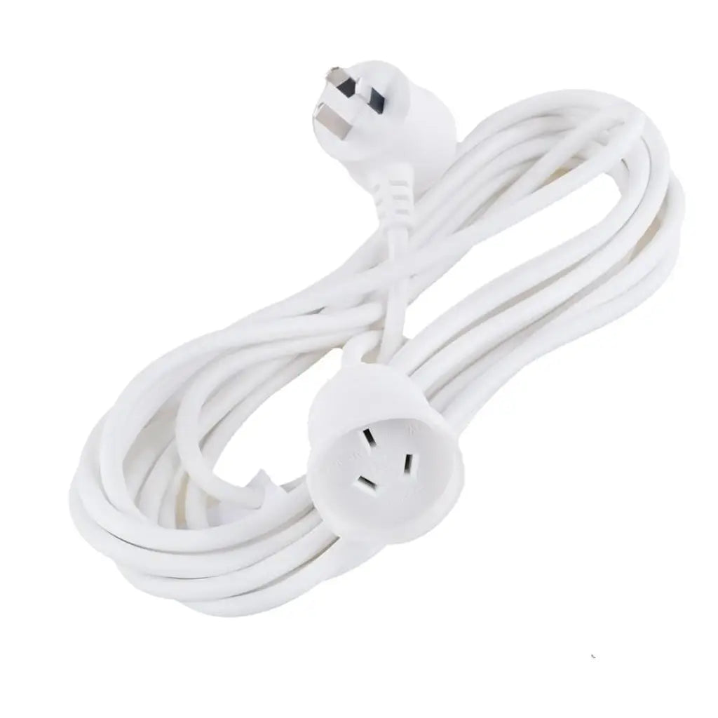 SAS Piggy Back Extension Lead White 240V 10A Max Load 2400W 5m 272587