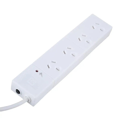 SAS Power Board 4 Outlets With Overload Protection White 240V 10A Max Load 2400W 3m 272600