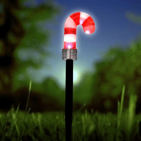 SAS Stake Light Solar Candy Cane 1LED Cool White 7.5x40cm 272921