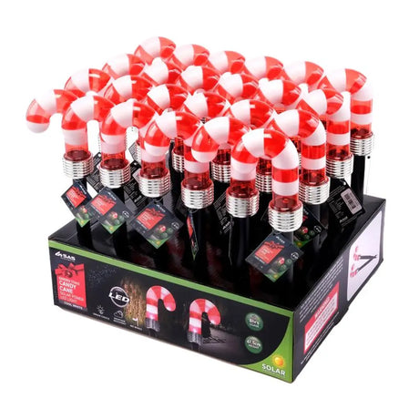 SAS Stake Light Solar Candy Cane 1LED Cool White 7.5x40cm 272921