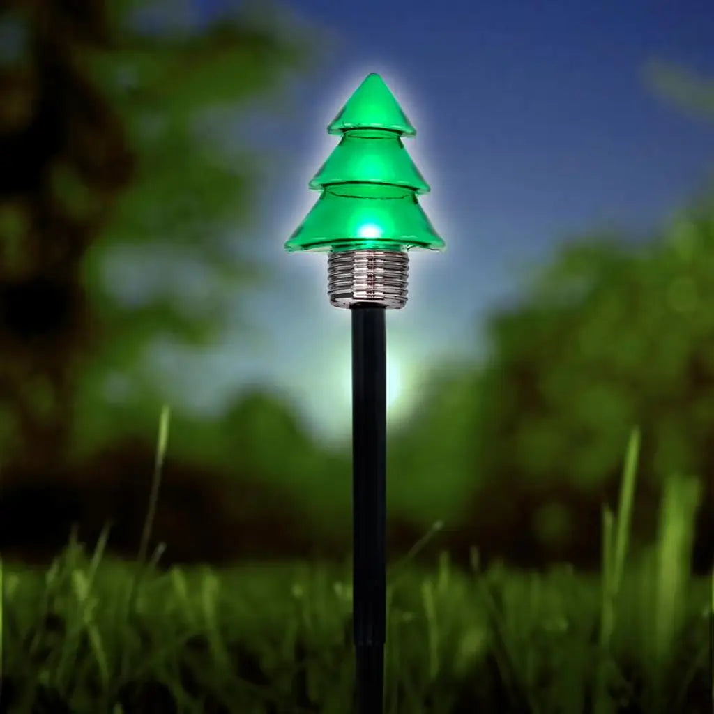 SAS Stake Light Solar Christmas Tree 1LED Cool White 8x40cm 272914