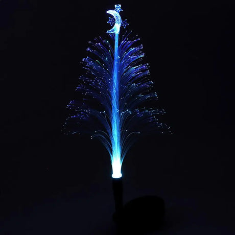 SAS Stake Light Solar Christmas Tree Fibre Optic 1LED 18x25x70cm 285587