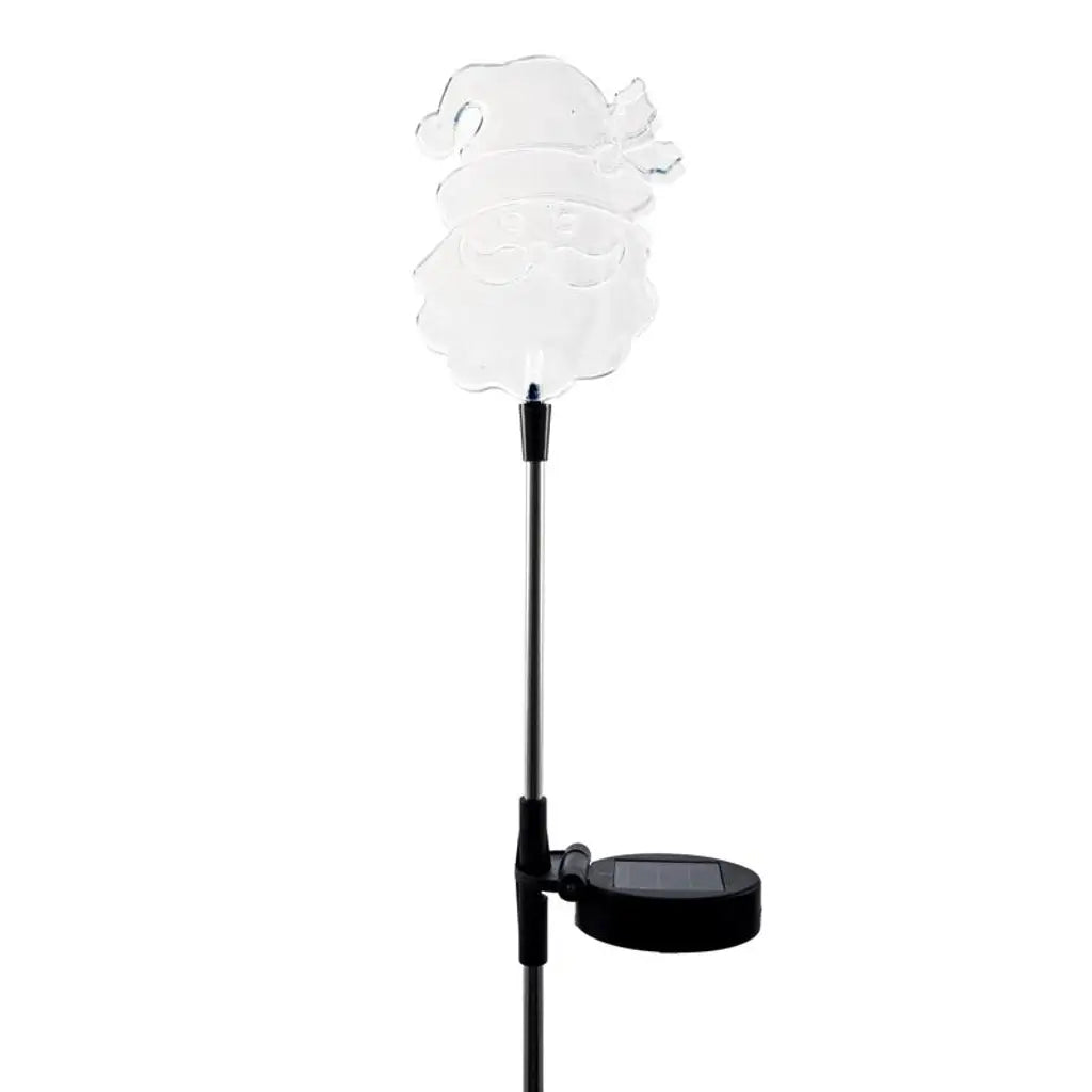 SAS Stake Light Solar Santa 1LED Multi Colour 14x10x80cm 242139