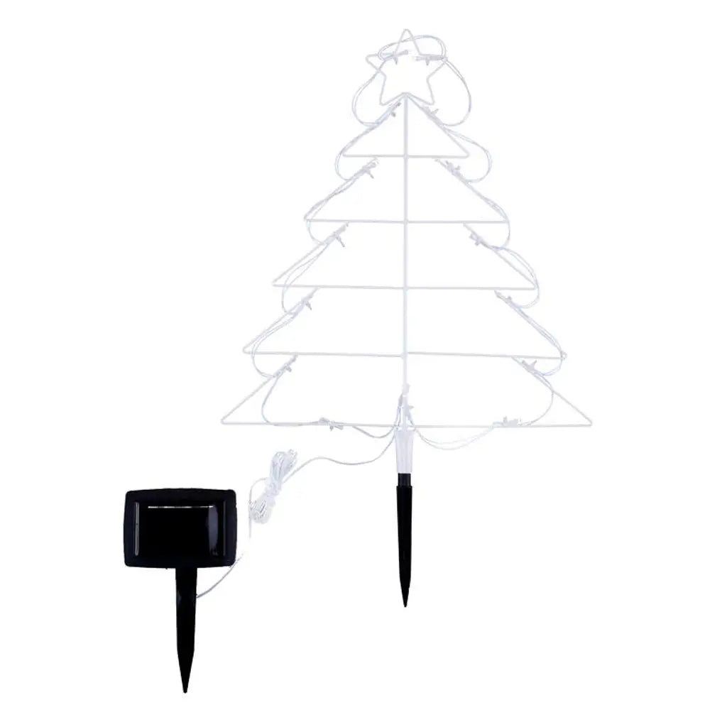 SAS Stake Light Solar Silhouette Christmas Tree 16LED 43cm