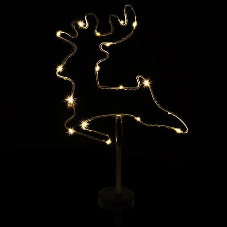 SAS Stake Light Solar Silhouette Reindeer 18LED Warm White 22x22x70cm 285662