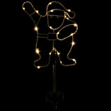 SAS Stake Light Solar Silhouette Santa 20LED Warm White 20x25x70cm 285693