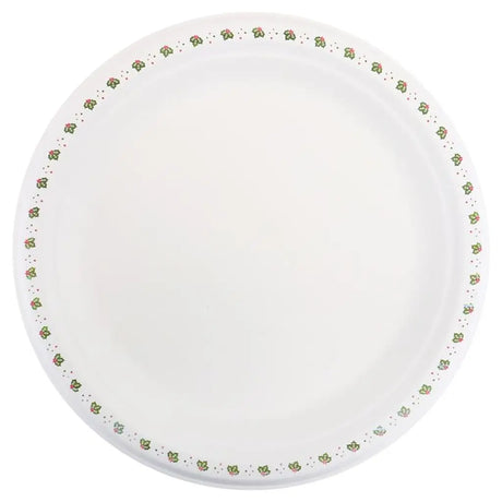 SAS Sugarcane Bagasse Christmas Plates Round 23cm 18Pk 320417