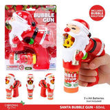 SAS Toy Bubble Gun Christmas Red 60ml 241132