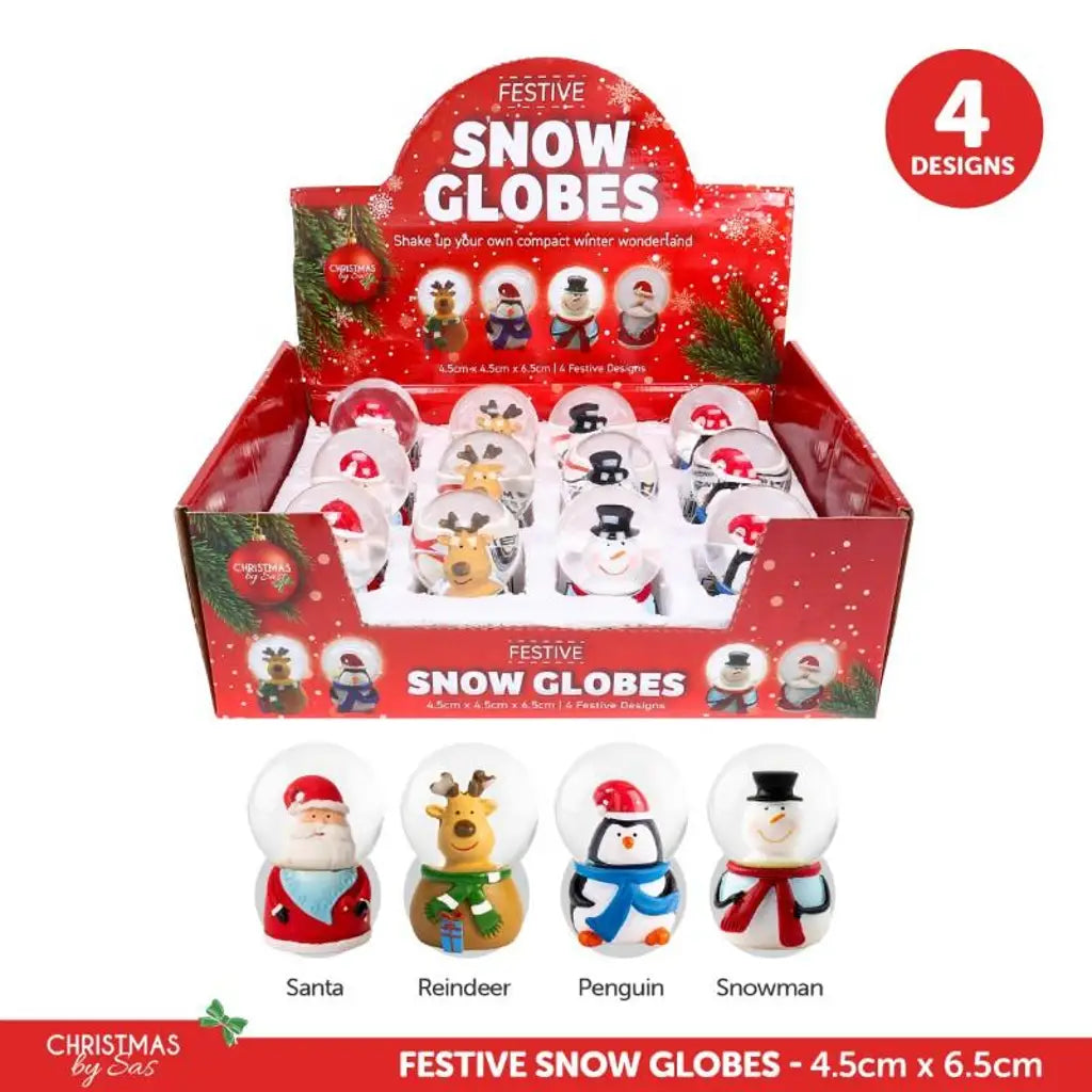 SAS Toy Snow Globe Santa Sack Base 4.5x4.5x6.5cm 284528