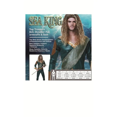 Sea King Costume Size L 82212-L