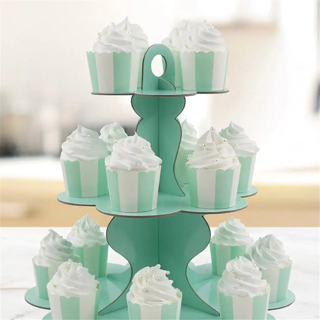 Shmick 3 Tier Mint Paper Cake Stand SH22222