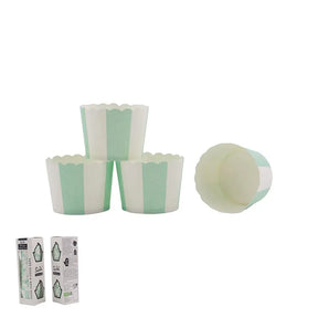 Shmick Baking Cups Mint Stripe 30Pk SH22314