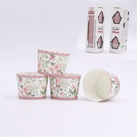 Shmick Baking Cups Pink Flowers 30Pk SH87842