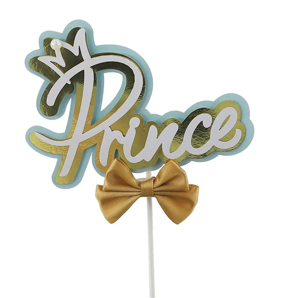 Shmick Blue Prince Cake Topper 10x16cm SH43869