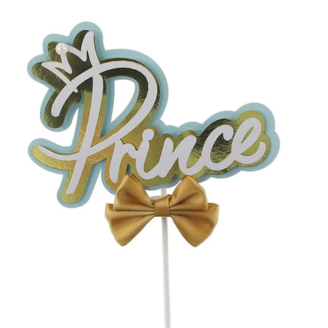 Shmick Blue Prince Cake Topper 10x16cm SH43869