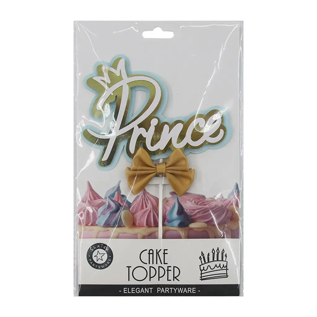 Shmick Blue Prince Cake Topper 10x16cm SH43869