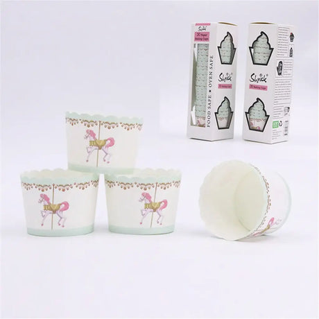 Shmick Carousel Horse Baking Cups 30Pk SH87835