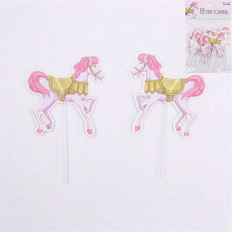 Shmick Carousel Horse Cake Picks 12Pk SH87668