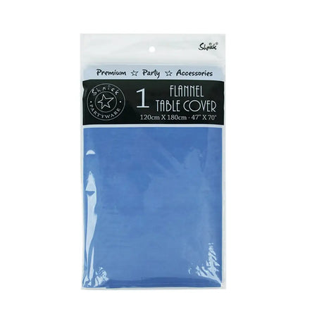 Shmick Flannel Reusable Table Cover 120x180cm Azure SH23653