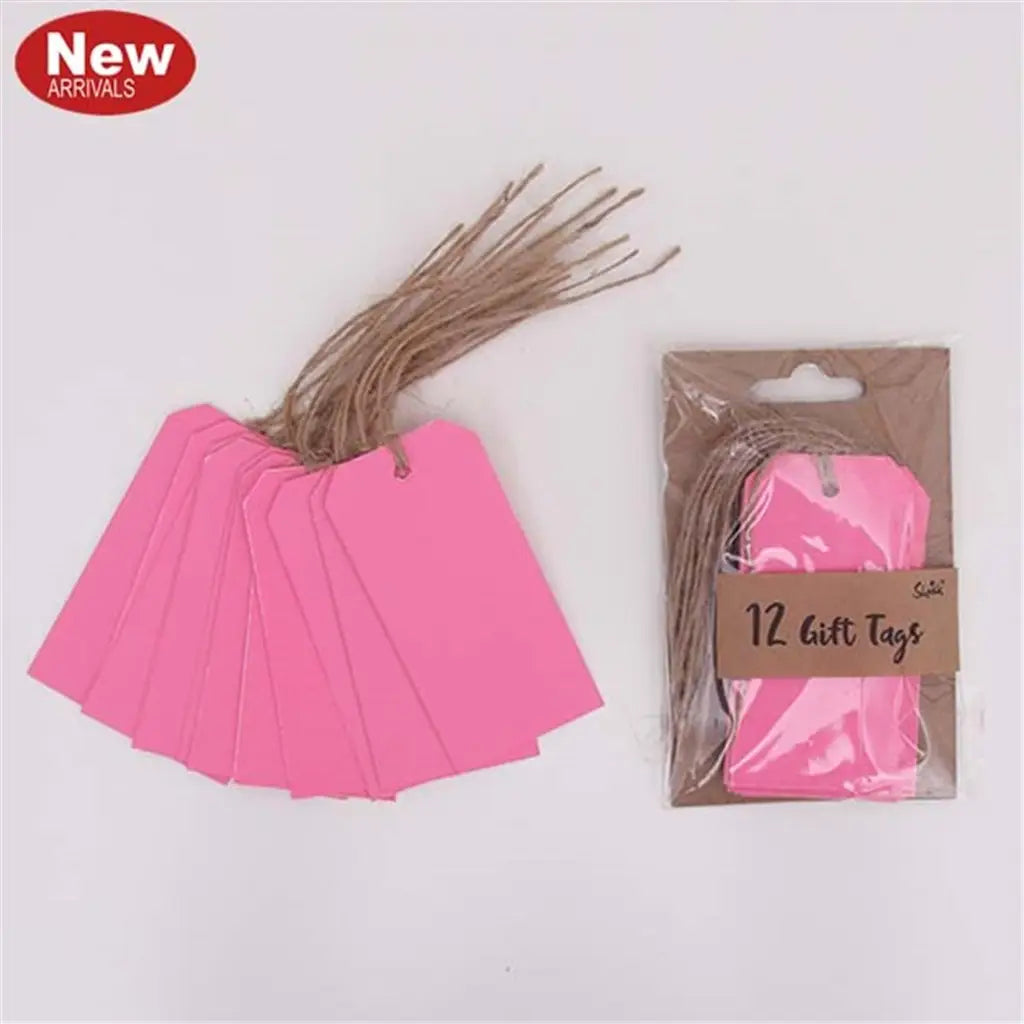 Shmick Gift Tag Neon Rose 12Pk A212554