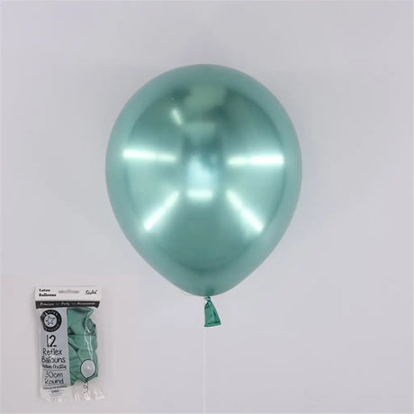 Shmick Latex Balloons Chrome Emerald 30cm 12Pk SH95069