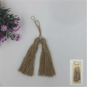 Shmick Linen Hessian Tassel 10cm 2Pk A186473