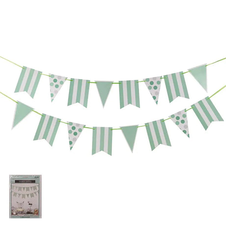 Shmick Mint 16 Sheet Garland With Ribbon 500cm SH19451