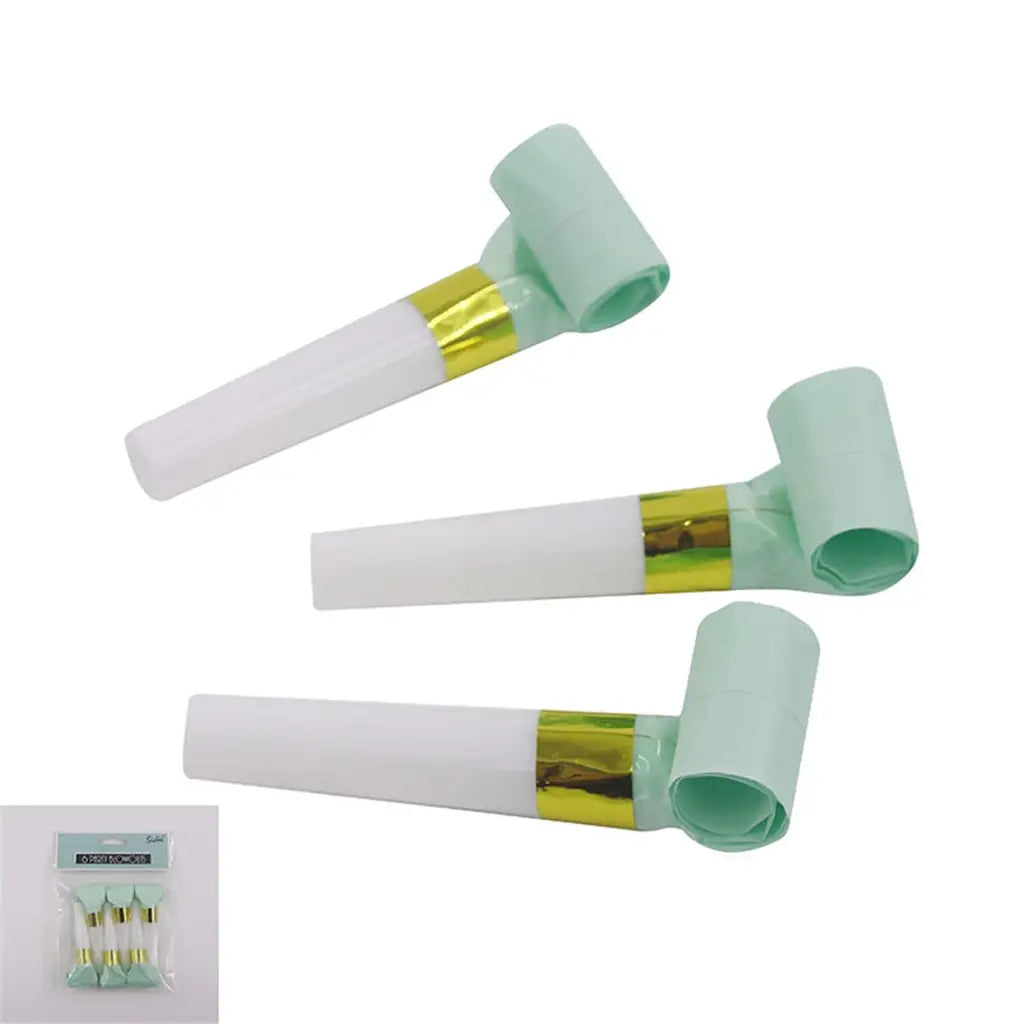 Shmick Mint And Gold Party Blowouts 6PK SH22406