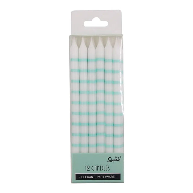 Shmick Mint Birthday Candles 12.5cm 12PK SH22420