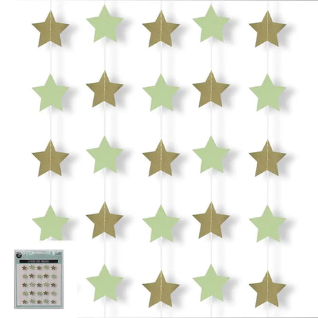 Shmick Mint Star Garland 200cm 2PK SH19437