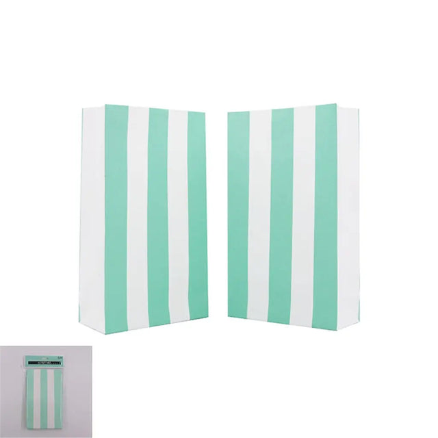 Shmick Mint Striped Party Bags 6PK SH20747