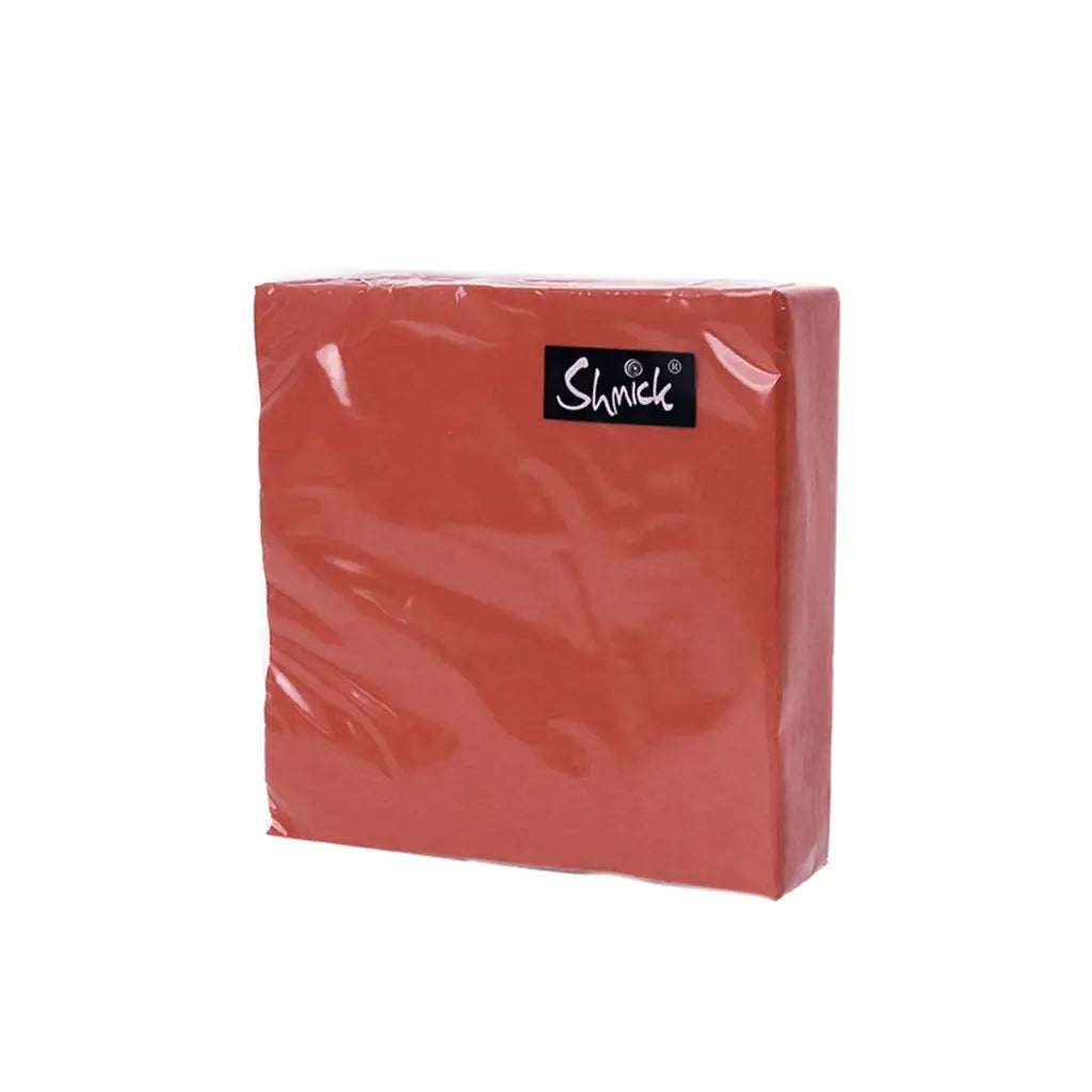 Shmick Napkin Cherry Red 25x25cm 2LY 40PK SH23714