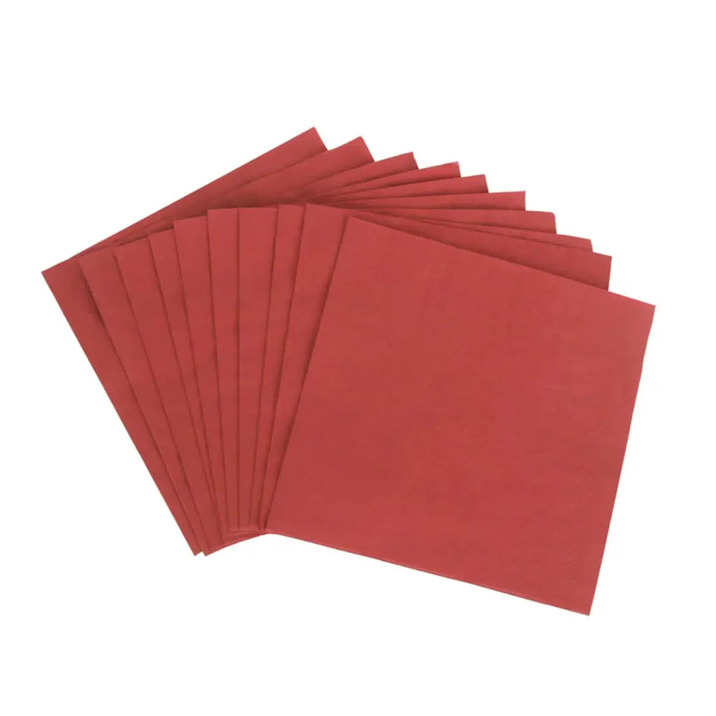 Shmick Napkin Cherry Red 33x33cm 2LY 40PK SH23790