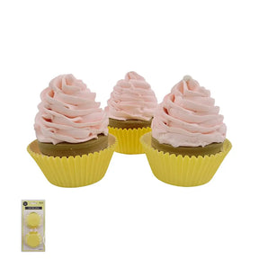 Shmick Paper Cupcake Liners Yellow 7.5x5x3cm 100Pk SH21119