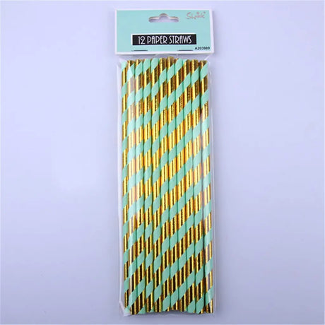 Shmick Paper Straws Luxe Mint 20Pk A203989