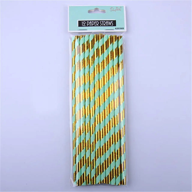 Shmick Paper Straws Luxe Mint 20Pk A203989