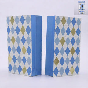 Shmick Party Bag Plaid Blue 6Pk SH88917
