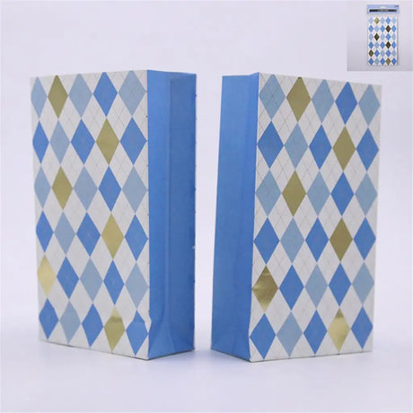 Shmick Party Bag Plaid Blue 6Pk SH88917