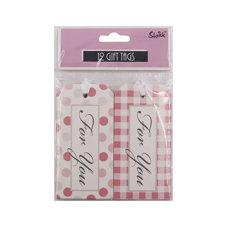 Shmick Pink Gift Tags 12PK SH20716