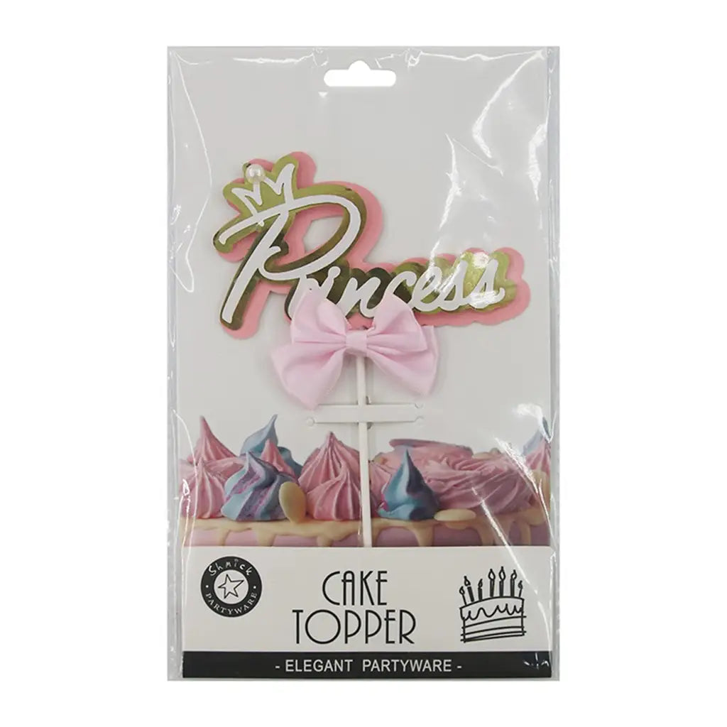 Shmick Pink Princess Cake Topper 10x16cm SH43852