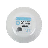 Shmick Plastic Free Paper Bowl Sky Blue 18cm 20PK SH14156