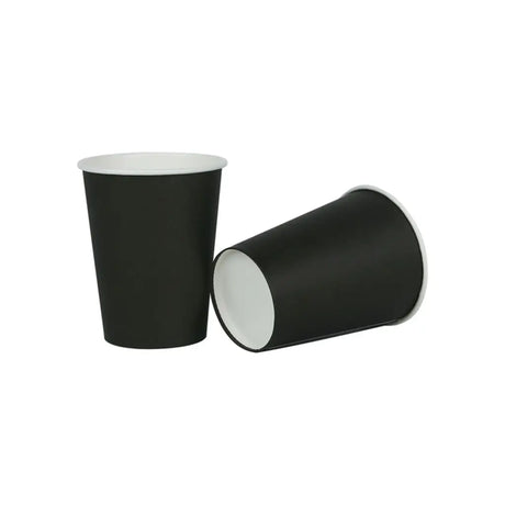 Shmick Plastic Free Paper Cups Black 266ml 20PK SH14088