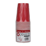 Shmick Plastic Free Paper Cups Cherry Red 266ml 20PK SH14163