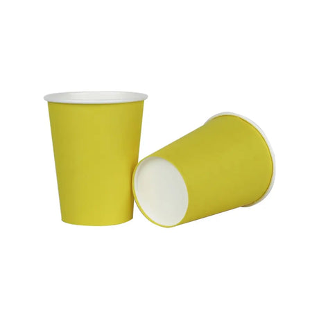 Shmick Plastic Free Paper Cups Dandelion Yellow 266ml 20PK SH14194