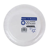 Shmick Plastic Free Paper Plate Azure Blue 18cm 20PK SH03662