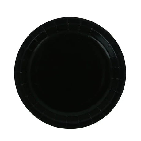 Shmick Plastic Free Paper Plate Black 18cm 20PK SH03686