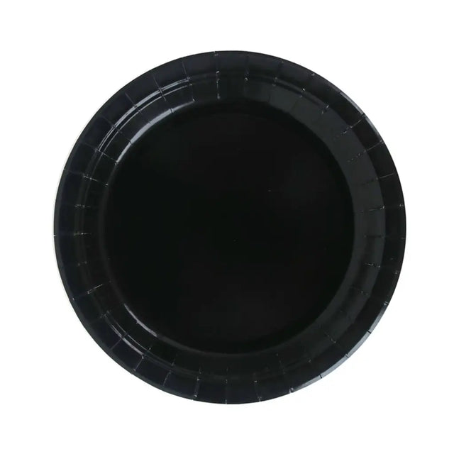 Shmick Plastic Free Paper Plate Black 23cm 20PK SH03815